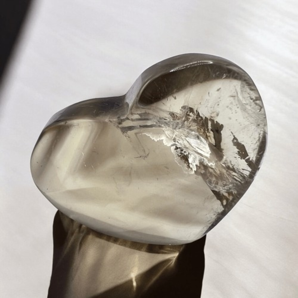 Citrine Crystal Heart Carving‎